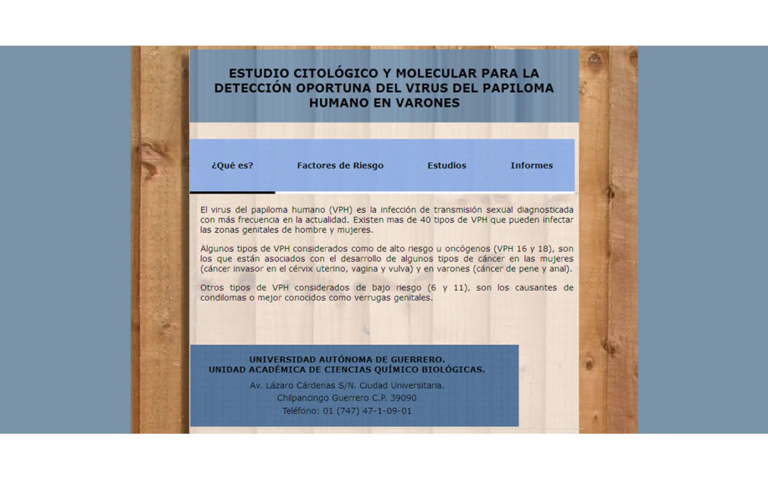 Detección Vph Universidad Autónoma de Guerrero