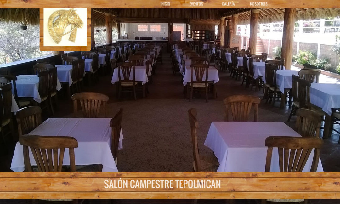 Foto del portal Web Salón Campestre Tepolmicán que muestra las instalaciones